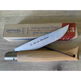 Couteau Opinel Géant de Taille 13, à lame de 22 cm, tradition inox - Le  comptoir du Barbier